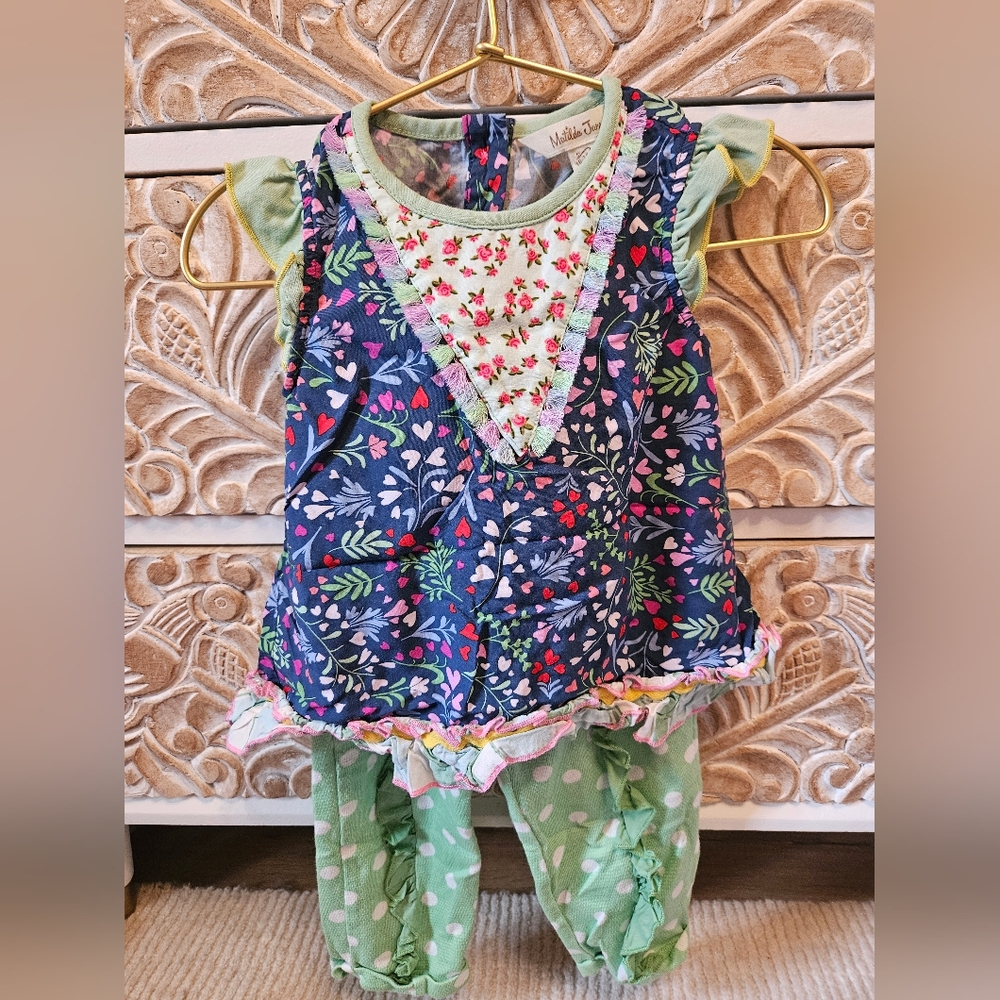 Matilda Jane Floral and Heart Two Piece Set 18-24 months